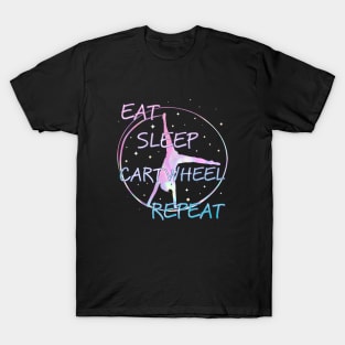 Eat Sleep Cartwheel Repeat Gymnast Girl T-Shirt